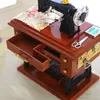 Dekorativa föremål Figurer Creative Gifts Birthday Gift Music Boxes Sewing Machine Music Box Mini Creative Retro Sewing Clockwork Music Box Gift 230831