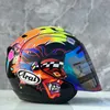 Caschi Moto 3 Mezzo Casco Aperto da Equitazione Motocross Capacete Colore