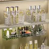 Boîtes de rangement Boîte de salle de bain Cosmétique pour animaux de compagnie Gua Bi Diamond Pattern Maquillage de bureau Rouge à lèvres transparent