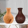 Humidifiers Household Vase Shape Aromatherapy Humidifier Ultrasonic Wood Grain Vehicle-mounted Nebulizer Water Atomizer Home Q230901