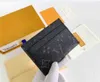 Väskor 10a kortinnehavare innehavare plånböcker klassiska män kvinnor mini liten plånbok högkvalitativ smal bankkortsinnehavare med låda totalt 5 slot 7 färger m62170 caitlin_fashion_bags