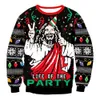 Men's Sweaters Men Women Autumn Winter Ugly Christmas Sweater Holiday Party Jumper Tops 3D Tree Gift Sloth Printed Xmas Sweatshirt 230831