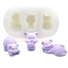 Baking Moulds 3d Heart Pig Shape Silicone Fondant Molds Diy Soap Form Cake Decorating Food Grade Candy Tools