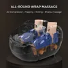 Massaggiatore plantare MARESE elettrico con vibrazione profonda riscaldato impastatore rotante macchina per massaggio a compressione d'aria regalo sano nero 230831