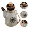 Set di stoviglie Bottiglia di salsa di soia in ceramica Mini condimenti Condimento domestico Supporto per la casa Accessorio per olio da cucina Fornitura di spezie Barattolo di liquidi