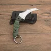 Oferta specjalna G2397 Karambit Claw Knife D2 Satin Blade Full Tang G10 Uchwyt na zewnątrz kempingowe wędrówki stałe noży taktyczne z Kydex