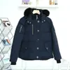 Giacca Mooseknuckle da uomo in vera pelliccia di alta qualità invernale da uomo bomber balistico Parka giacca calda Mooses Outwear Cappotto giacca corta antivento Moose 545