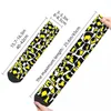 Calzini da uomo Calzino pazzo per uomo Retro Graffiti Leopard Neon Yellow Hip Hop Harajuku Disco Party Happy Pattern stampato Boys Crew