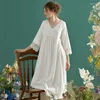 Vêtements de nuit pour femmes Femmes Chemise de nuit Élégante Dame Robe d'été Blanc Rose