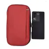 Card Holders 2 Straps Family Passport Holder 2023 Polyester Slots Document Bag Solid Color Cardholder Wallet Women Men