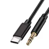 Con pacchetto USB C a cuffie Aux da 3,5 mm Cavi audio tipo C Adattatore jack per Samsung S20 Plus Huawei Mate 20 P30 Pro LG