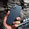 Luxury Ultra Thin Carbon Fiber Matte Case For iPhone 15 14 13 12 Mini 11 Pro Max XS XR X 13Promax 6 7 8 Plus SE 0.2MM PP Back Cover