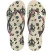 Tofflor sommarmode 3d graffiti hip-hop trend personlig tryckning flip flops kvinnas sandaler 2023 husskor