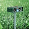 Solar Ultrasonic Fox Repellent Cat Scarers för utomhus gårds trädgårdsgård för att köra bort hundfåglar gnagare gnagare