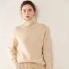 Damenpullover Hohe Qualität Reiner Kaschmirpullover Frauen Winter Casual Koreanische Mode Rollkragen Verdicken Warme Lange Ärmel Lose Pullover