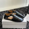 die Reihe Schuhe Mode Quadratischer Kopf Echtes Leder Mary Jane flache Schuhe Loafer Designer-Abendschuhe Damen Fabrikschuh