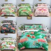 Bedding sets Duvet Cover Tropical Leaves Twin Bedding Set Luxury Quilt Cover With Zipper Closure 2/3pcs Size Comforter Cover R230901