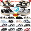 Vente chaude Jumpman 1 Chaussures de basket-ball basses 1S Baskets olive Reverse Mocha Noir Phantom Shadow Toe Wolf Gris Vintage Rose Hommes Femmes Sports de plein air Formateurs36-45