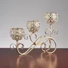 Candle Holders 3 Arms Candelabras Crystal Holder Candlelight Arch Bridge Bowlet Bowl Tealight Candlestick Homedecor