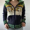 Suéteres masculinos 2023 cardigan suéter estética brasileira roupas góticas de pescoço alto retro inverno 90s harajuku estética 230831