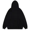 Men's Hoodies Rose Printed Men Streetwear Harajuku Oversized Hip Hop Y2K Hoodie 2023 Man Hooded Tracksuit Pullover Sweatshirt Black