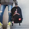 حقيبة مصممة فاخرة بلون تباين عصري ، حقيبة ظهر بسيطة ، حقيبة ظهر للطلاب اليومية على ظهره