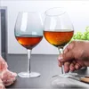 Wine Glasses Ice Crack Glass Ombre Transparent Creative High Quality Beverage Cup Lead Free Milk Juice Red Drinkware 550ml