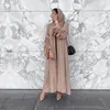 Etniska kläder 2023 Muslimska kvinnor Islamiska Abaye Dubai Turkiet Kaftan Marocain Malaysia Bangladesh Cardigan Robes Maxi Dress