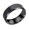 Schwarzer Bandring aus 316L-Edelstahl für Männer und Frauen, bequeme Passform, Wolframkarbid, Hochzeit, mattierte Ringe, Verlobungsschmuck, kein Verblassen der Farbe, 8 mm, Großhandelspreis