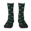 Erkek Çoraplar Şanslı İrlandalı Siyah ve Yeşil Shamrock Yetişkin Unisex Erkek Kadınlar