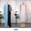 プラスサイズのドレスドレス女性の2023年秋のルース2ピースタンクトップビッグスイングカラーマッチ長い大きな女性服