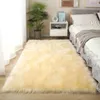 Tapis en fausse laine salon tapis en peluche chambre fausse peluche tapis de sol moelleux maison facile à nettoyer tapis décoratif HKD230901