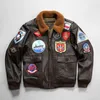 TOP-GUN G1 flight suit Vegetable tanned goat leather jacket