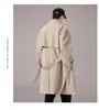 Trenchs pour hommes 2023 printemps décontracté manteau d'affaires pardessus double boutonnage streetwear mode longues vestes d'extérieur