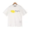 24s Men's palm t Shirt Palmangel City Designer Limited Inkjet Graffiti Letter Printing Men's Women's Sailboat Short-sleeved Casual Angels tshirt FAX