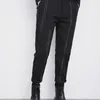 Men's Pants Black Solid Suit Men Slim Fashion Social Mens Dress Korean Casual Straight Office Formal Trousers A124