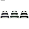 amis Unisex 23 Autumn/Winter New Embroidery Little Love Stripe Round Neck Pullover Knitted Long Sleeve Loose Top