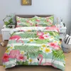 Bedding sets Duvet Cover Tropical Leaves Twin Bedding Set Luxury Quilt Cover With Zipper Closure 2/3pcs Size Comforter Cover R230901