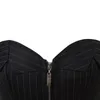 Homens Body Shapers Lace Underwear Corset Stripe Underbust Up Zipper Controle Shapewear Mulheres Emagrecimento Back Barriga Pior Comportamento Bodysuit Longo