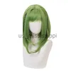 Parrucche Cosplay HAIRJOY Nanamine Sakura Parrucca Cosplay Verde Parrucche sintetiche per capelli Fibra resistente al calore di media lunghezza x0901