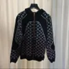 Women's Sweaters Designer 2023 Blue/Black Letter Print Cardigan Brand Same Style DH038 VYS8