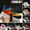 2023 Luxury Italy Casual Shoes Reflective Höjd reaktion Sneaker Black White Multi-Color Suede Leaopard Floral Tan Fluo Pink Men Women Designer Trainers 36-47 EUR