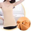 Canottiere Canottiere da donna in peluche con reggicalze ispessito con scollo a U che fondono biancheria intima termica dimagrante senza cuciture calda e casual