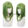 Parrucche Cosplay HAIRJOY Nanamine Sakura Parrucca Cosplay Verde Parrucche sintetiche per capelli Fibra resistente al calore di media lunghezza x0901