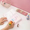 Kawaii bonito manual caderno estudante papelaria bloco de notas dos desenhos animados adorável orelhas grandes boneca de pelúcia diário decorativo meninas presente