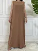 Ethnic Clothing Design Sleeveless Inner Vestido All-Match Casual Dresses Dubai Arab Hijab Abayat Muslim Lining Abaya IslamicTurkey Robe