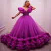 2021 Plus Size Stijlvolle Kralen Quinceanera Jurken Sweetheart Tiers Baljurk Tule Pageant Avond Prom Jassen ZJ414256c