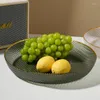 Assiettes de fruits en verre de Style nordique, grande capacité, collation de bureau, accessoires de photographie KTV séchés à la maison