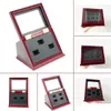 Jewelry Boxes Championship Ring Display Case Box Wooden Collection 2/3/4/5/6/7 Holes New T200808 Drop Delivery Packing Dhlq2