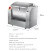 Commercial Dough Mixer Horizontal Dough Kneading Machine Stainless Steel Bucket Flour Mix Machine